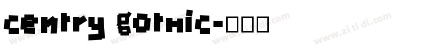 centry gothic字体转换